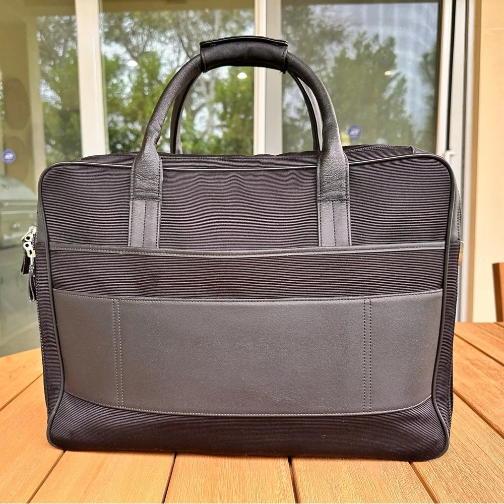 Montblanc Black and Gray Briefcase